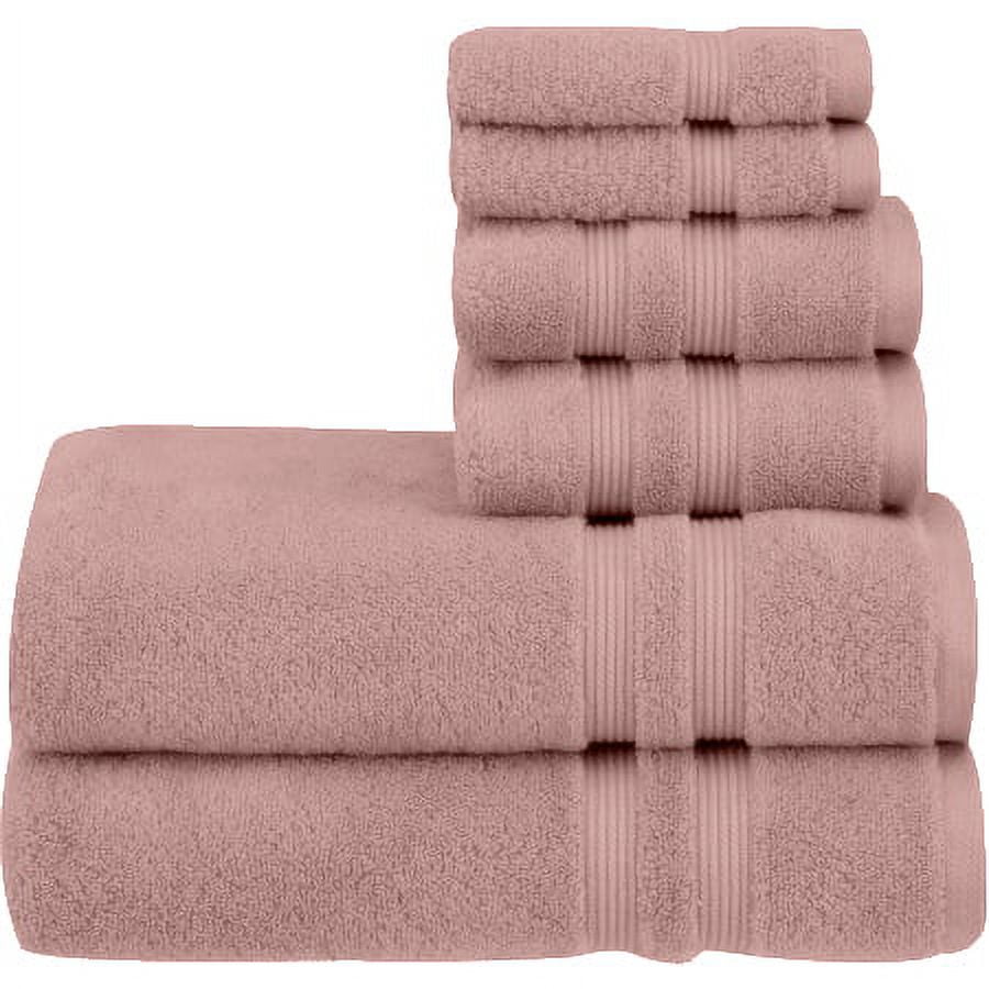 Mainstays Performance Solid Bath Towel, 30" x 54", Dusty Rose