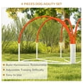 thumbnail image 4 of Orange Dog Agility Training Kit - 4-Piece Pet Obstacle Course Set with Carry Bag - Outdoor Exercise & Coordination - 35" x 27" x 39", 4 of 7