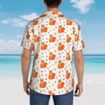 thumbnail image 4 of Fuzoiu Cartoon Squirrel Print Hawaiian Shirt for Men, Summer Beach Casual Short Sleeve Button Down Shirts, Men’s Beach Summer Shirts with Pocket,X-Large, 4 of 7
