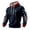 hgg294-Navy, variant on Yaoyar Men's Fall Winter Cross Print Long Sleeve Hooded Sweatshirt, Cozy Pullover with Bold Graphic for Seasonal Streetwear Style