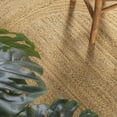 thumbnail image 4 of JONATHAN Y ANSA 6' Round Area Rug, Harmony Boho Jute Circle - Natural, RNF110A-6R, 4 of 5
