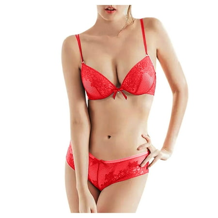 

Yuelianxi Women Fashion Collection Of Lace Bra And Lingerie Set Underwear