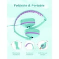thumbnail image 6 of Seenda Kids Headphones for Girls Boys, Wired Kids Headphones with Microphone for School, Lightweight Foldable Stereo Bass Volume Control Kids Headphones for Cell Phone/Tablet/Laptop/MP3/4, Green, 6 of 6