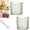 B(S), variant on Crystal Clear Freezer Storage Bins,Clear Bins for Organizing,Kitchen Storage Ice Box with Handles,for Chest & Upright Freezer to Frozen Food,Meat,Veggies & Fruits