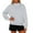 04# Gray, variant on Qwertyu Mock Neck Sweatshirt for Women Oversized Turtleneck Sweater Long Sleeve Fleece Pullover Tops Fall Fashion Clothes Light Purple 2XL