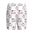 thumbnail image 5 of Easygdp I Love My Dad Men's Short Pajama Pants, Sleep Shorts, Household Pants, Casual Pants with Pockets - Large, 5 of 9