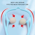thumbnail image 4 of Rodillo Masajeador De Cuello De Mano, Punto De Masaje Mejorado, Masajeador De Hombros De Tejido Profundo Para Cuello, Espalda, Hombros, Cintura, Piernas, Con Diseño Portátil, 4 of 7