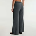 thumbnail image 3 of SNKSDGM Women's Plus Womens Sweatpants Wide Leg Womens Dress Pants Wide Leg Mid Rise Women's Solid Color Sweatpants Cozy Loose Pants for Fall and Winter, 3 of 4