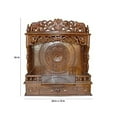 thumbnail image 4 of Sheesham Teak Handcrafted Wooden Temple For Home And Office/ Puja Mandir For Home / Wall Hanging Mandir / Pooja Ghar / Pooja Mandap, 4 of 5
