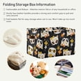 thumbnail image 6 of GZHJMY Sugar Skulls And Flowers Storage Bin Collapsible with Handle, 1PCS Rectangle Waterproof Basket for Storage Cube Closet Organizer for Toy Nursery Book Office Shelf Bathroom, 6 of 7