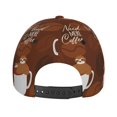 thumbnail image 6 of Disketp Sloths Need More Coffee Print Baseball Caps For Outdoor Sports Fashion Casual Outdoor Caps Men Women, 6 of 9