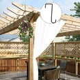 thumbnail image 5 of 6 Pack 2 x 6 inch Fence Hooks Patio Hooks Powder Coated Steel Hangers fits Easily for Indoor & Outdoor Hanging Lights, Plants & Planters, Bird Feeder, Pool Equipment, 5 of 7