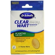 3 Pack BRAND NEW!Dr. Scholl's Clear Away Wart Remover Plantar 24 Each