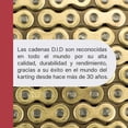 thumbnail image 4 of Cadena para motocicleta 219HTM/DHA/G&Bx114L, 4 of 6