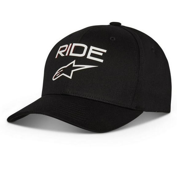 Alpinestars Ride Transfer Flexfit Hat Black/White SM/MD