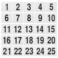 thumbnail image 1 of Número de mesa de 25 piezas de mesa Número de fiesta de bodas Card de tarjetas de asiento Número de bar de la barra (1-25), 1 of 5
