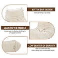 thumbnail image 4 of PORKISS Bean Bag Chair for Teens Adults, Big Comfy Chair Sofa for Bedroom Living Room Fireside, Single Sofa Lounger Memory Foam Chair, Off White, 4 of 12