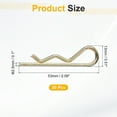 thumbnail image 2 of 30Pack Hitch Pin Clip, 2.5x53mm Zinc-Plated Spring Steel Retaining R Clip, Gold, 2 of 6