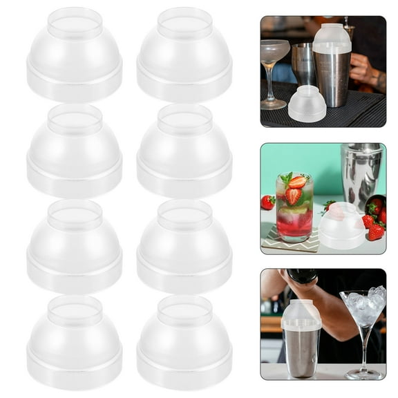 OUNONA  10 Pcs Splash Cover Smoothie Cups with Lids Shaker Reusable
