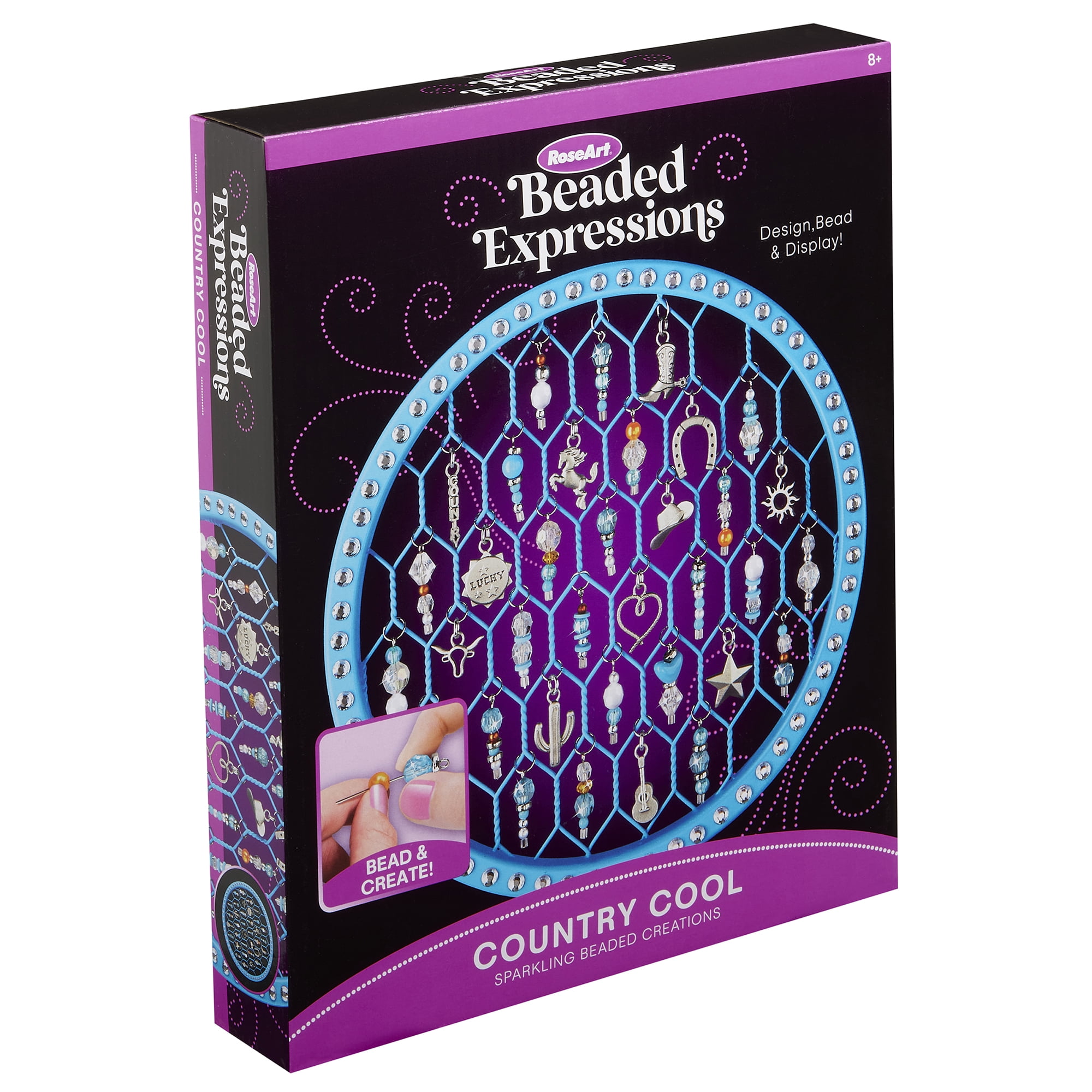 Roseart Beaded Expressions Country Cool Sparkling Beaded Creations Kit