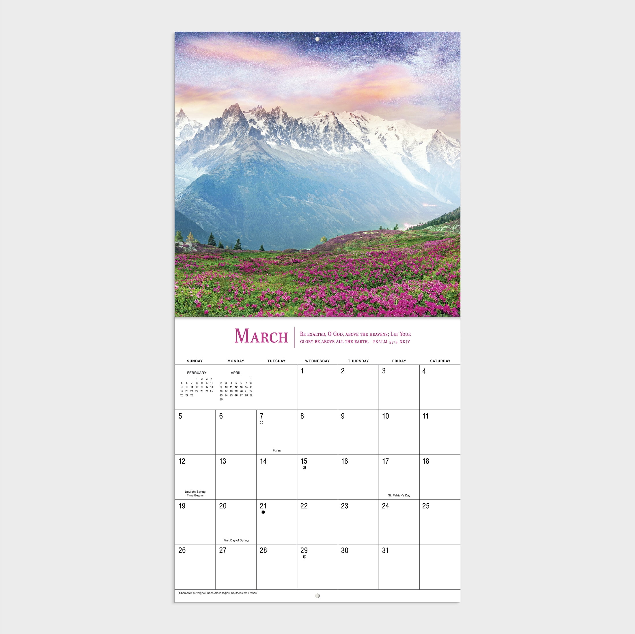 2023-12 Month Calendar- Mountains 12x12 Hanging Wall Calendar by DaySpring