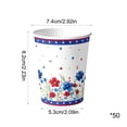 thumbnail image 3 of 50 Pcs Memorial Day Paper Cups - 4th of July Patriotic Party Supplies, Independence Day & Veterans Day Party Decor (C), 3 of 6