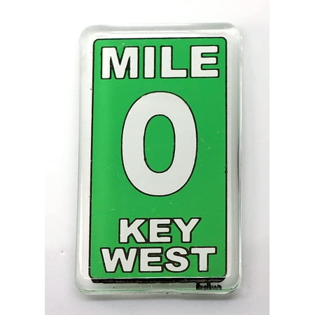 

Key West Florida Zero Mile Acrylic Small Fridge Collector s Souvenir Magnet 2.25 x 1.25