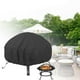 thumbnail image 3 of Cubierta transpirable para hoguera Cubierta protectora para hoguera Patio al aire libre Impermeable Durable a prueba de polvo Cubierta para brasero negro y pequeño Macarena Cubierta para pozo de fuego, 3 of 8