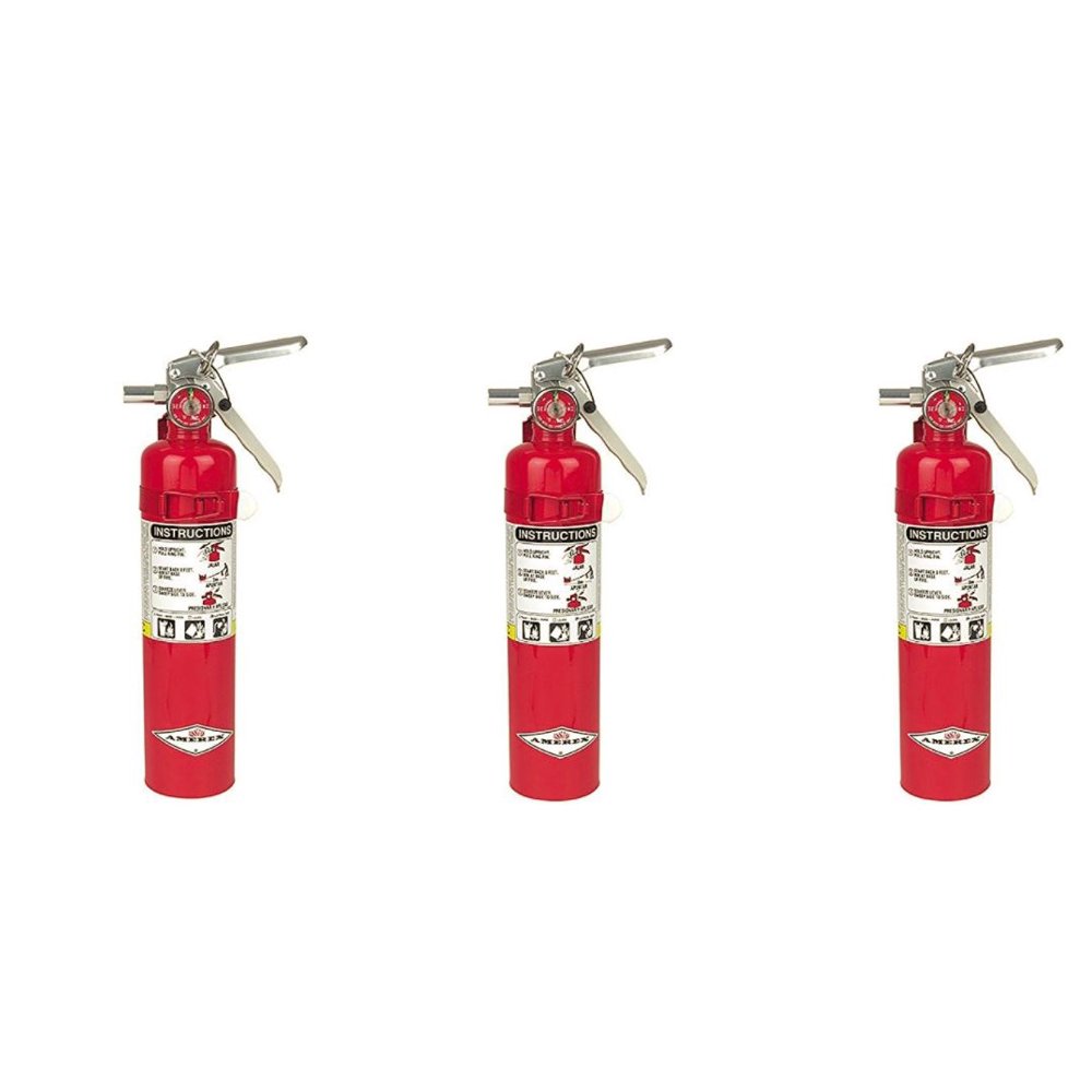 Amerex 2.5 LB ABC Home Fire Extinguishers Model AX 417T Lot Of (3