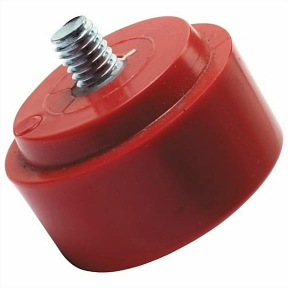 NUPLAFLEX Soft Face Hammer Striking Tips, 2 in, Red, Medium Pack of 2