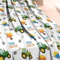 thumbnail image 3 of Cartoon Tractors Wheelbarrows White Pattern Blanket,Comfortable Soft Flannel Throw Blanket,All Season,Warm Lightweight Blankets for Sofa Bed Couch Living Room Chair,60"x80", 3 of 4