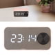 thumbnail image 4 of Reloj Despertador Digital Con Altavoz , Pantalla De Reloj Espejo Radio Temperatura En Tiempo Real Anuncio De Voz Modo AUX, Micrófono Con Cancelación De Ruido HD, 4 of 8