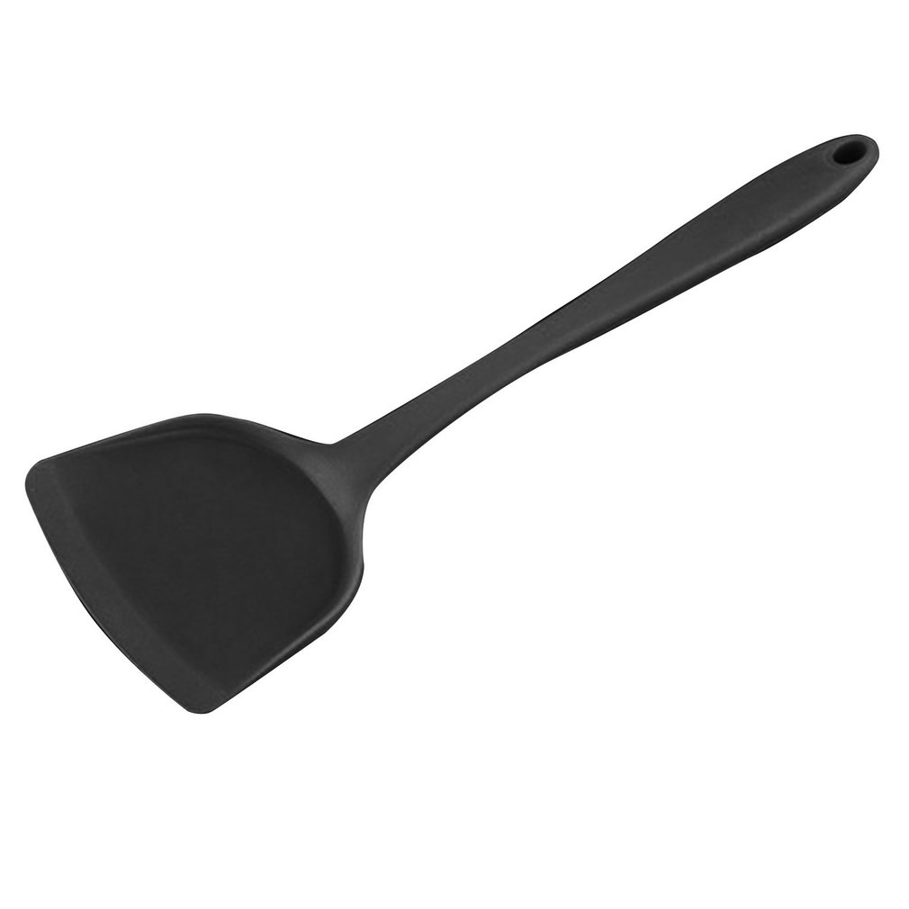 Silicone Long Handle Turner Food Flipper Shovel NonStick Fried Steak