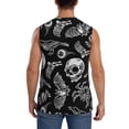 thumbnail image 4 of Pofeuu Skull bird bat spider Print Men's Muscle T-Shirt, Sleeveless, Muscle Tank, Classic Muscle Tee Top For Men Casual Sleeveless Muscle T-Shirt Trendy Clothes-Medium, 4 of 7