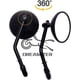thumbnail image 3 of Espejo retrovisor redondo retro de 8 mm para motocicleta, espejo lateral para Sportster XL883 XL1200 48 72 Dyna Softail Road Glide Low Rider Bobber Chopper, 3 of 5