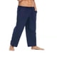 thumbnail image 4 of Pantalones largos para hombre, color liso, con bolsillos ajustados, pantalones largos para hombre, pantalones de poliéster y algodón., 4 of 7