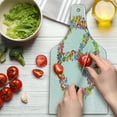 thumbnail image 3 of 1970s Cutting Board, Peace Designed from Colorful Flower Blooms and Rainbow Stripes Spring Season, Decorative Tempered Glass Cutting and Serving Board, in 3 Sizes, by Ambesonne, 3 of 5