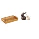 thumbnail image 1 of Cestas de almacenamiento,Cestas de almacenamiento de cocina tejidas con asas hechas a mano,Estatua de cerámica,Juego de estatuas de cerámica para decoración de mesa de oficina en, 1 of 8