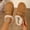 Brown, variant on uublik Women Fuzzy Slippers Memory Foam House Slippers Indoor Outdoor Cozy Plush Closed Toe House Shoes, Black