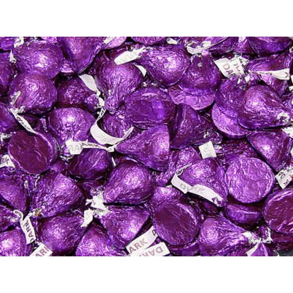 Hershey's Kisses - Dark Chocolate - Purple, 4.5 pounds Warm Weather Packaging