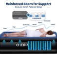 thumbnail image 6 of Twin XL Air Mattress with Built in Pump, Upgraded 80" Length, 18" Raised Twin Blow Up Mattress, Multi-Layer Leakproof & Support 500 lbs, 2-Min Fast Inflation Air Bed for Home Camping Guests, 6 of 8