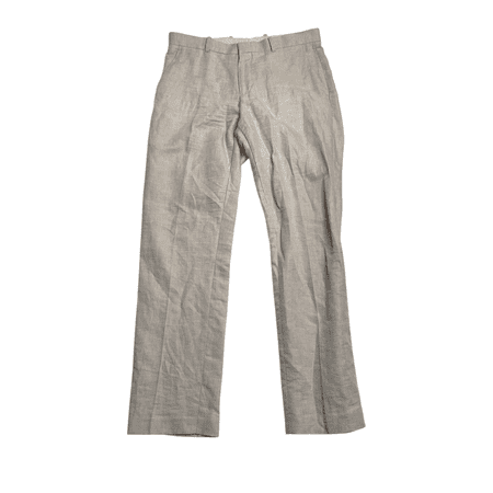 Perry Ellis Portfolio Mens Modern fit Dress Pants 38 / 29 Beige Solid