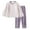 Purple Outfit fot Kid, variant on AINIYSKids Pajamas Set Fleece Long Sleeve Crewneck Casual Warm Fall Winter wear Set Comfy Sleepwear Beige 3-4 Years
