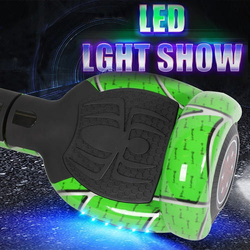 Spider Hoverboard Self Balancing Scooter 6.5 Two Wheel Hoverboards with Bluetooth Speaker and LED Lights Electric Scooter for Kids and Adult Walmart
