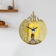 thumbnail image 5 of Decoración de reloj ed, reloj ed silencioso hecho a mano, funciona Oro Zulema Reloj de pared, 5 of 8