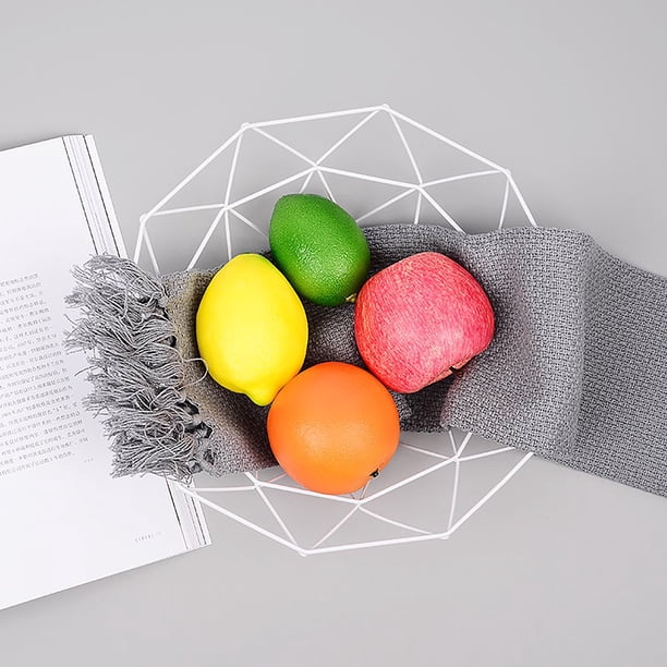 MEISO Lot De 2 Paniers à Fruits En Métal Doré - Porte-Fruits Grand Format Pour Cuisine Et Table
