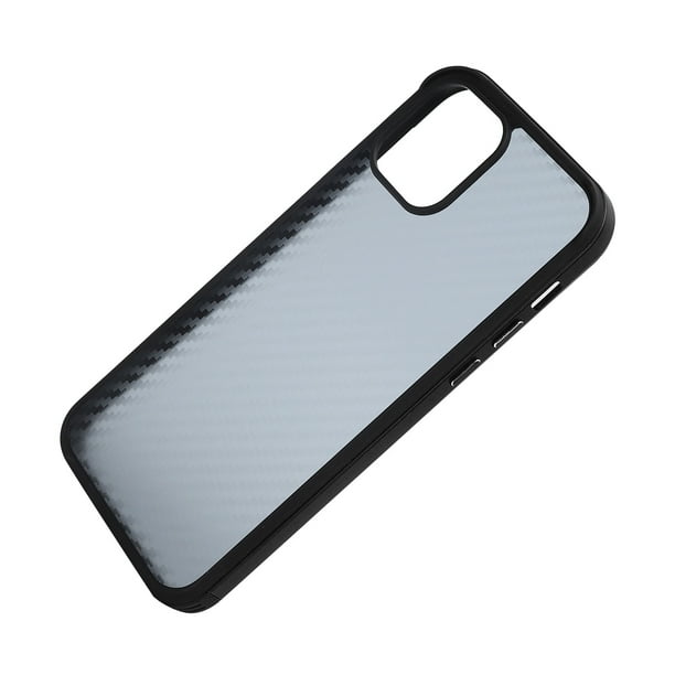 Fundas para teléfono móvil Fundas para teléfono con textura de fibra Funda para teléfono con estructtextura fibra SULADA Cubiertas de teléfono móvil Textura de fibra Marco de metal Estuche de cuerpo c