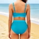 thumbnail image 4 of Traje de baño tankini de cintura alta para mujer, traje de baño de dos piezas con bloques de color, traje de baño de dos piezas para mujer, trajes de baño tankini para mujer, traje de baño de 2 piezas, 4 of 8