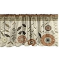 thumbnail image 4 of Ambesonne Floral Art Window Valance, Japanese Oriental Flower, 42" X 18", Grey Yellow Dark Salmon, 4 of 5