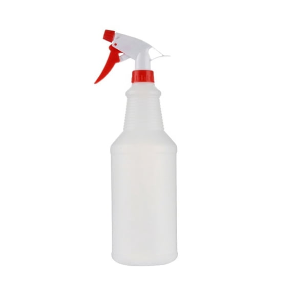 Spray Bottle, Heavy Duty Empty Plastic Sprayer Bottle with Adjustable Nozzle, Reusable Refillable Liquid Spraying Container for Household Cleaning Solutions, Plants & Garden Use